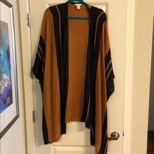 Open front long line cardigan